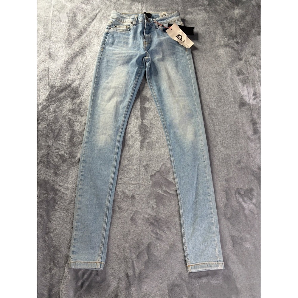 Pulz Jeans Kamilla Highwaist Super Skinny Womens 26x32 Light Blue Denim NWT